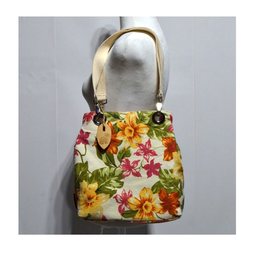 Caribbean Joe Floral Let's Go Handbag